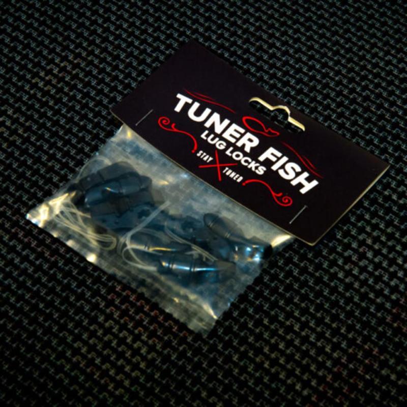 Tuner Fish Lug Locks Black (8-p)