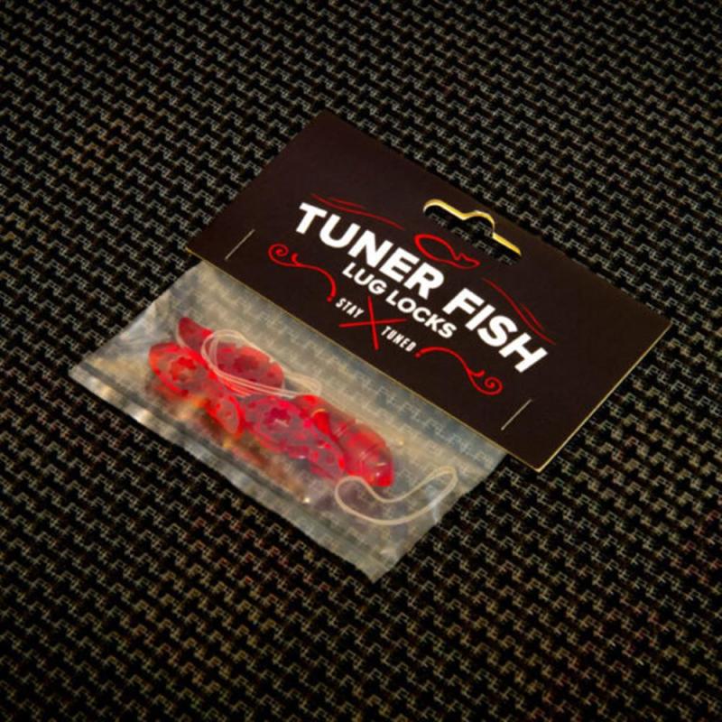 Tuner Fish Lug Locks Red (4-p)