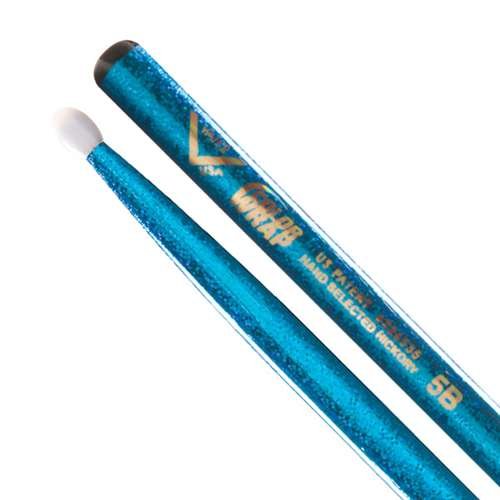 Vater Color Wrap 5B Blue Sparkle Wood Tip