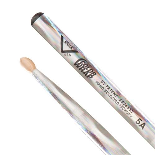 Vater Color Wrap 5A Silver Optic Wood Tip