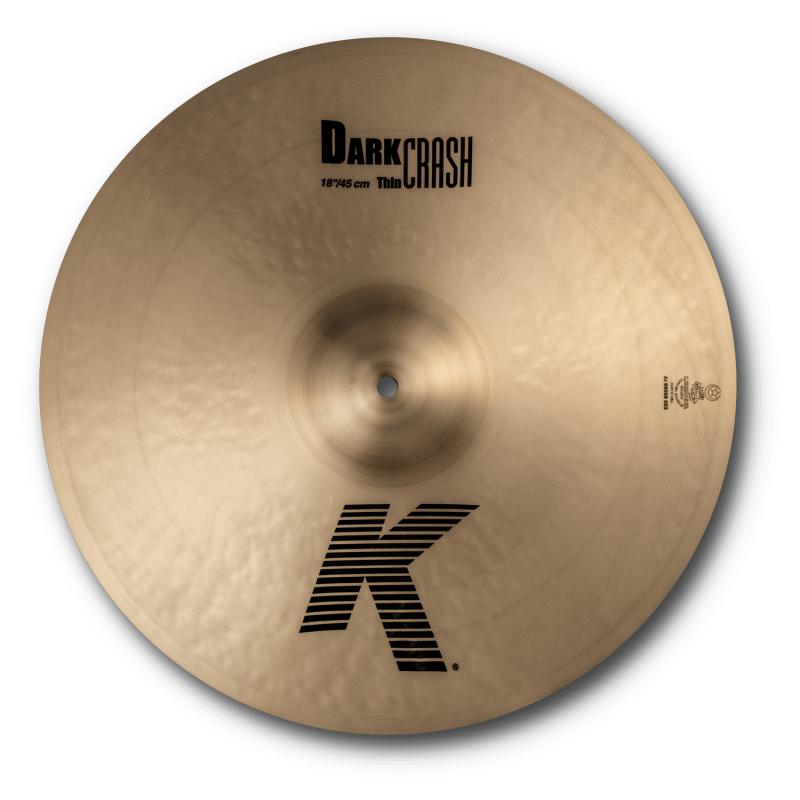 18" Zildjian K Dark Thin Crashcymbal