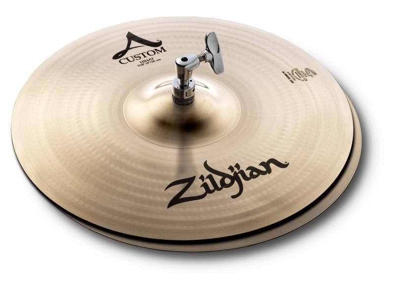 14" Zildjian A Custom Hi-hat - Brilliant