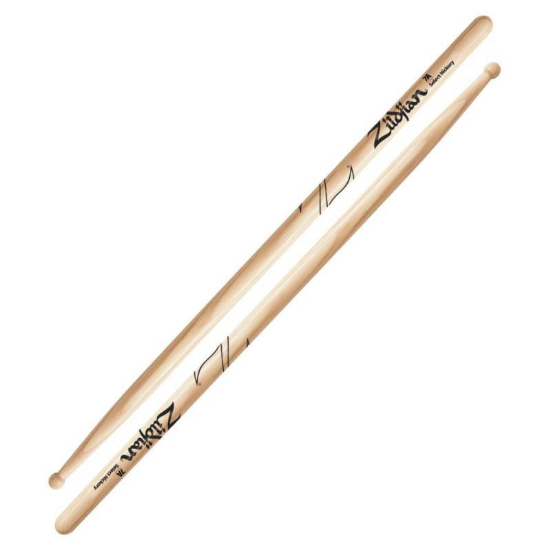 Zildjian 7A Hickory Drumsticks Wood Tip