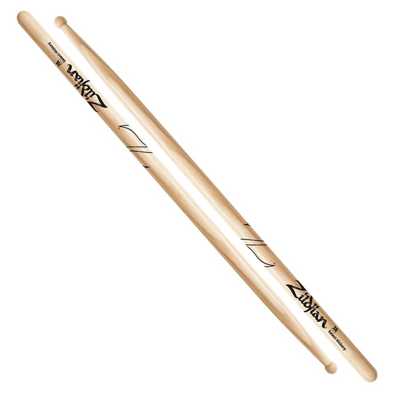 Zildjian 7A Hickory Drumsticks Wood Tip