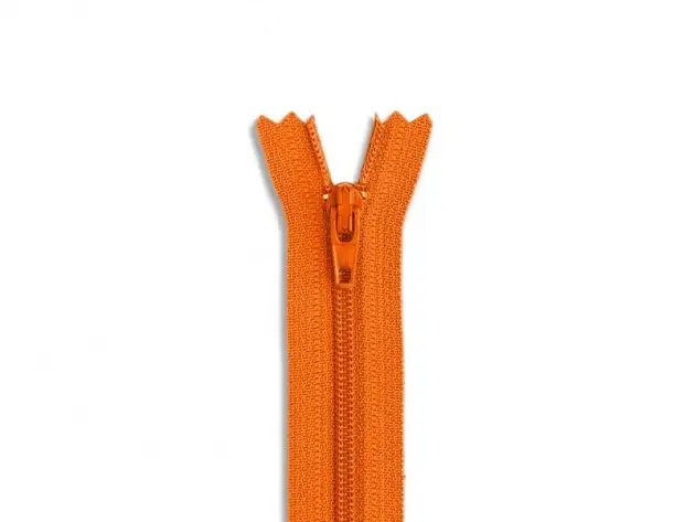 Blixtlås ej delbart Orange 10-60cm (40 cm)