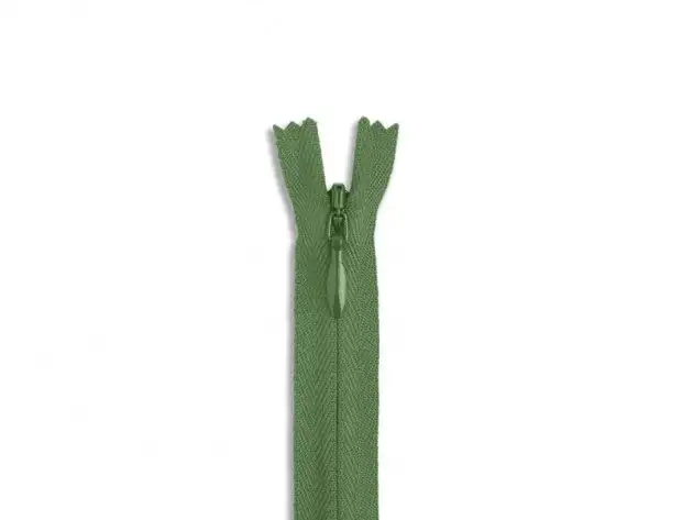 Blixtlås YKK Osynligt/ej delbart grön 10-60cm (35 cm)