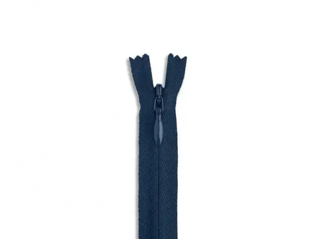 Blixtlås YKK Osynligt/ej delbart mörkblå 10-60cm (60 cm)