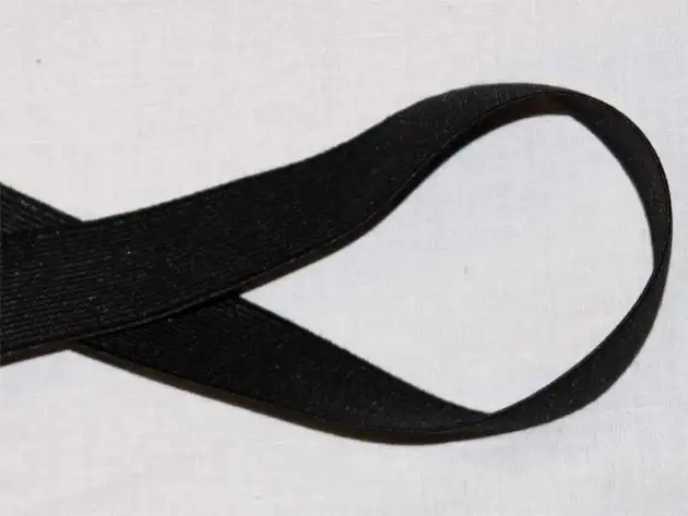 Resårband svart 25mm
