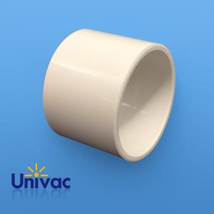 Univac glidmuff – vit plastkoppling för flexibel skarvning av rör i centraldammsugarsystem.Univac glidmuff – vit plastkoppling för flexibel skarvning av rör i centraldammsugarsystem.
