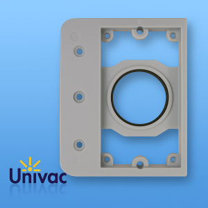 Univac monteringsplatta framifrån – original tillbehör för centraldammsugare