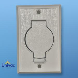 Suguttag vit metall (för PVC-rör)