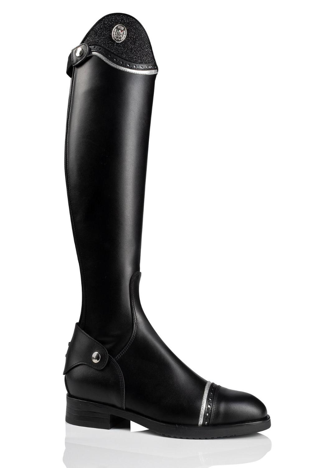 Ridstövel 0558 svart/silver