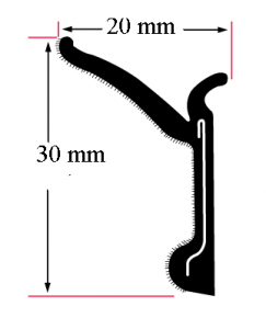 Fönsterlist MR260X rullbar 2,4 m