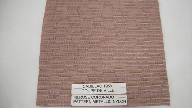 Originaltyg 1959 Coronado Pattern 48.Rose Coupe Deville