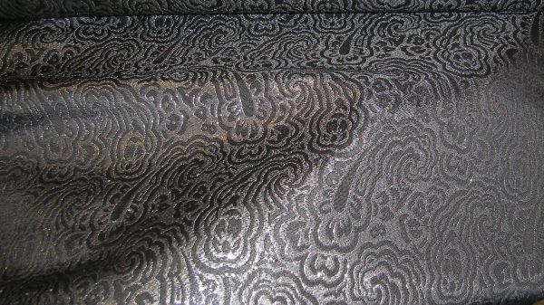 Paisley Cloth Silver and Black
