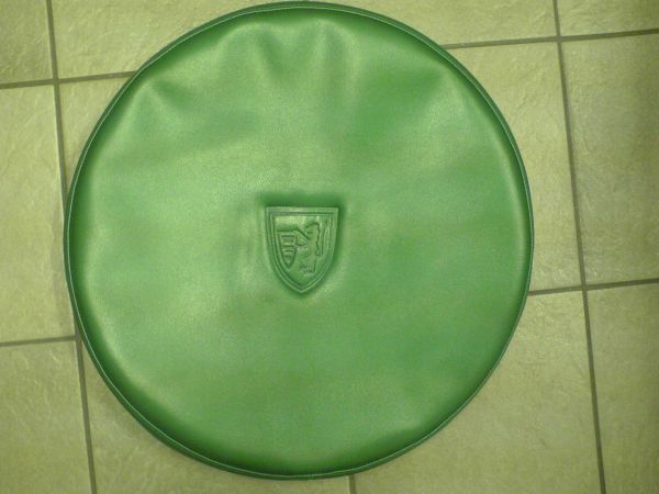 Hjulskydd liggande i grön vinyl