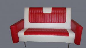 Nostalgisoffa Cadillac 1959 med armstöd + kromade ben