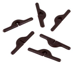 Spärrpinne 25 mm till loops nål  brun  20 styck