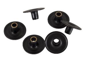 Tryckknapp 201 Svart NIT 6 mm 20 styck