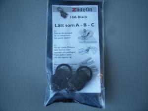 ZlideOn 10A Svart taggkedja 2-Pack