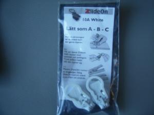 ZlideOn 10A Vit taggkedja 2-Pack