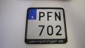 Nummerplåt hållare MC vissa USA bilar