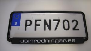 Nummerplåt hållare USA-skylt