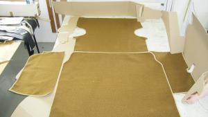 1959 Bagage  Papp/matta Cadillac Cab el lås