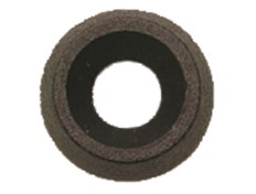 Svart plast bricka  4 mm