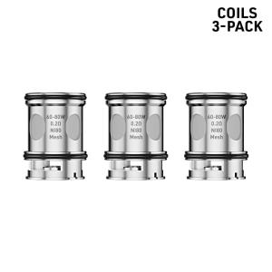 LOST VAPE UB MAX COILS ,3-PACK, 0,2OHM MESH (60-80W)