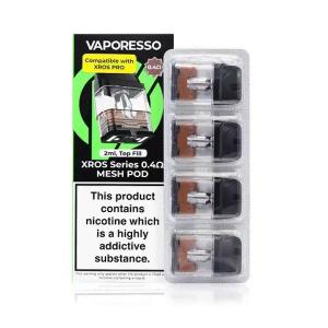 VAPORESSO XROS CARTRIDGE 0,4 OHM MESH (4-PACK, 3ML)