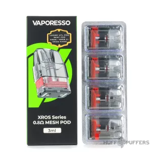 VAPORESSO XROS CARTRIDGE 0,8 OHM MESH (4-PACK, 3ML)