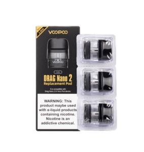 VOOPOO DRAG NANO 2 POD (3-PACK, 2ML), 1,2 OHM