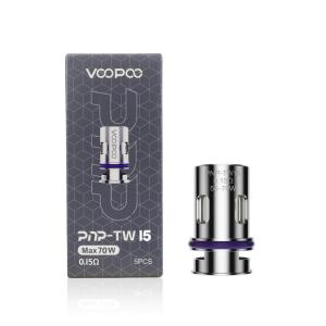 VOOPOO PNP COILS, TW15 (0,15 OHM, 5-PACK)