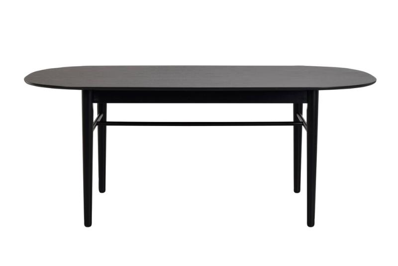 Akita matbord 190 ovalt svart