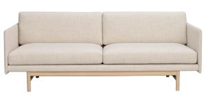 Hammond soffa beige tyg/vitpigmenterad ek