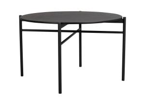 Skye matbord Ø126 svart ek/svart