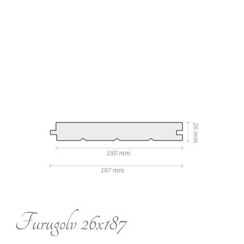 Furugolv 26x187