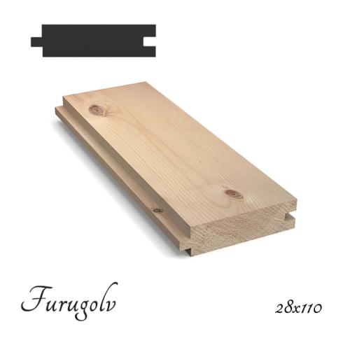 Furugolv 28x110
