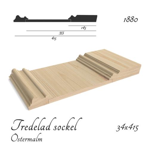 Tredelad sockel Östermalm