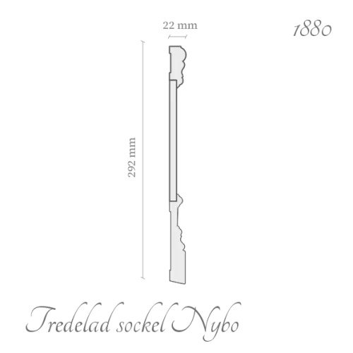 Tredelad sockel Nybo