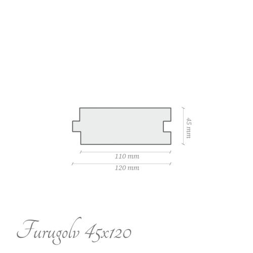 Furugolv 45x120