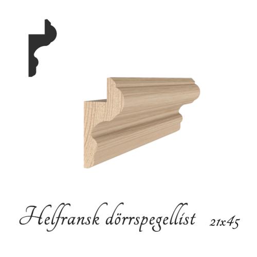 Helfransk dörrspegellist