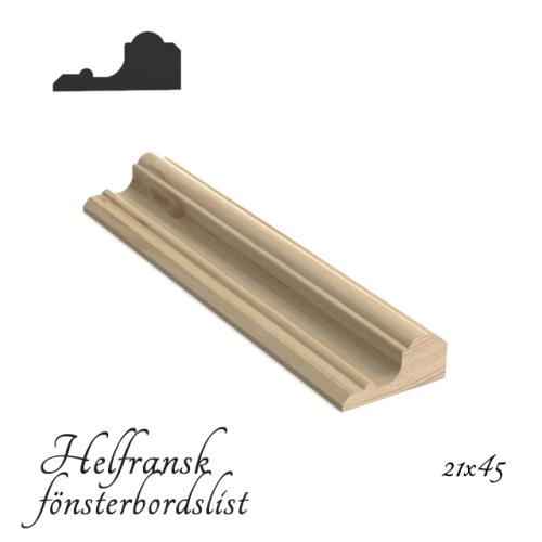 Helfransk fönsterbordlist