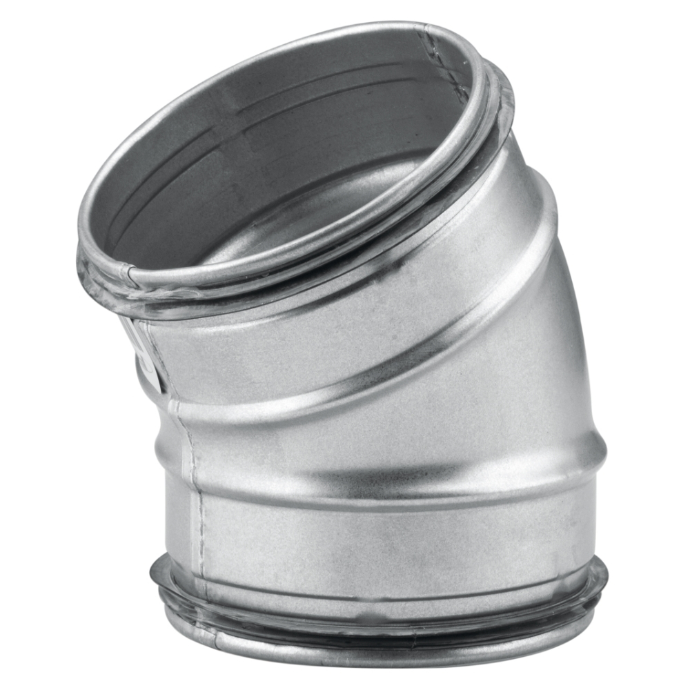 Rørbøjning Galvaniseret 30° 125mm Sølv Fresh
