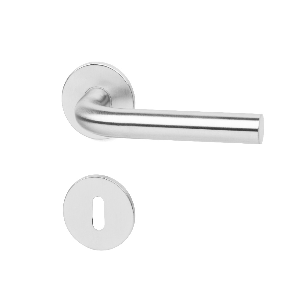 Brushed steel door deals handles