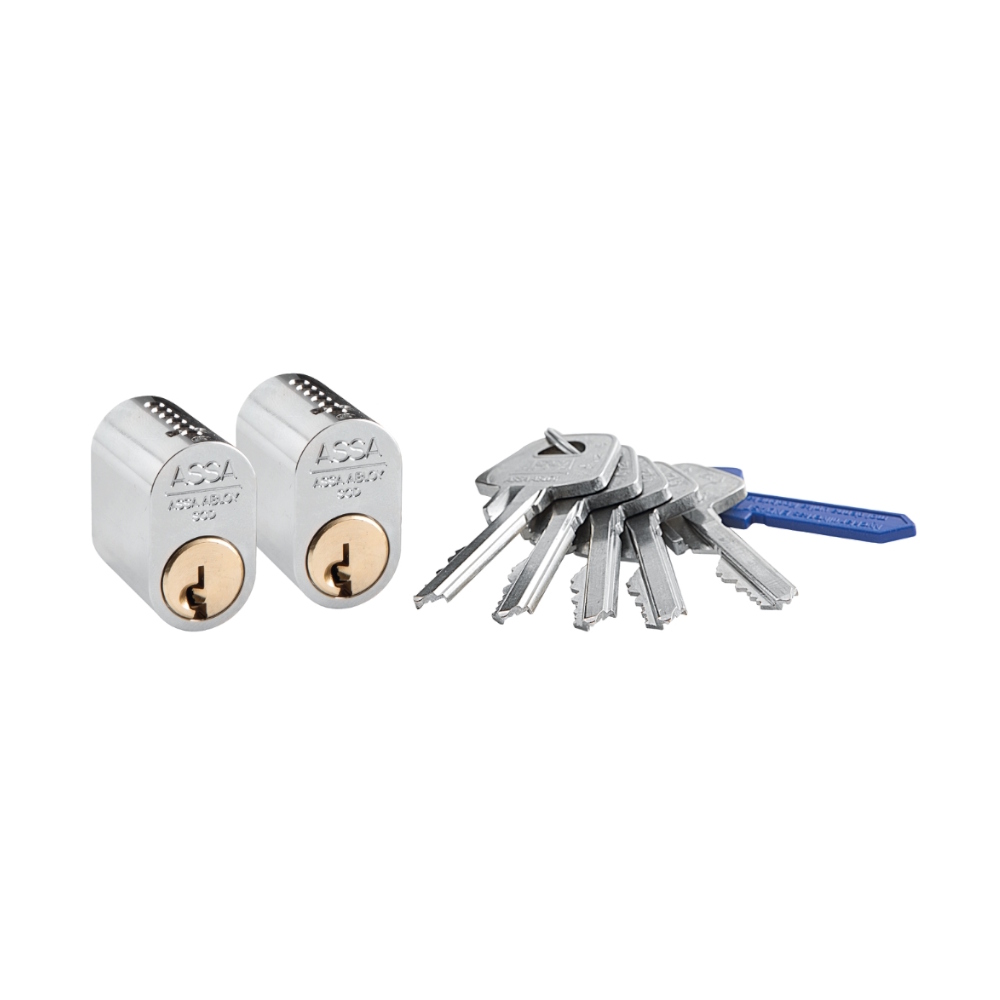 Cylinder 1201x2 LL 1200-Serien Oval 5 Nøgler Assa Abloy