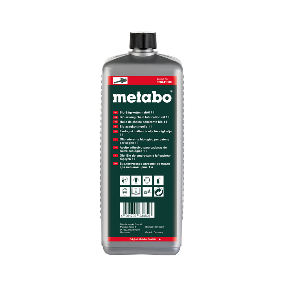 Organisk Klæbeolie Til Savkæde 1 Liter Metabo 628441000