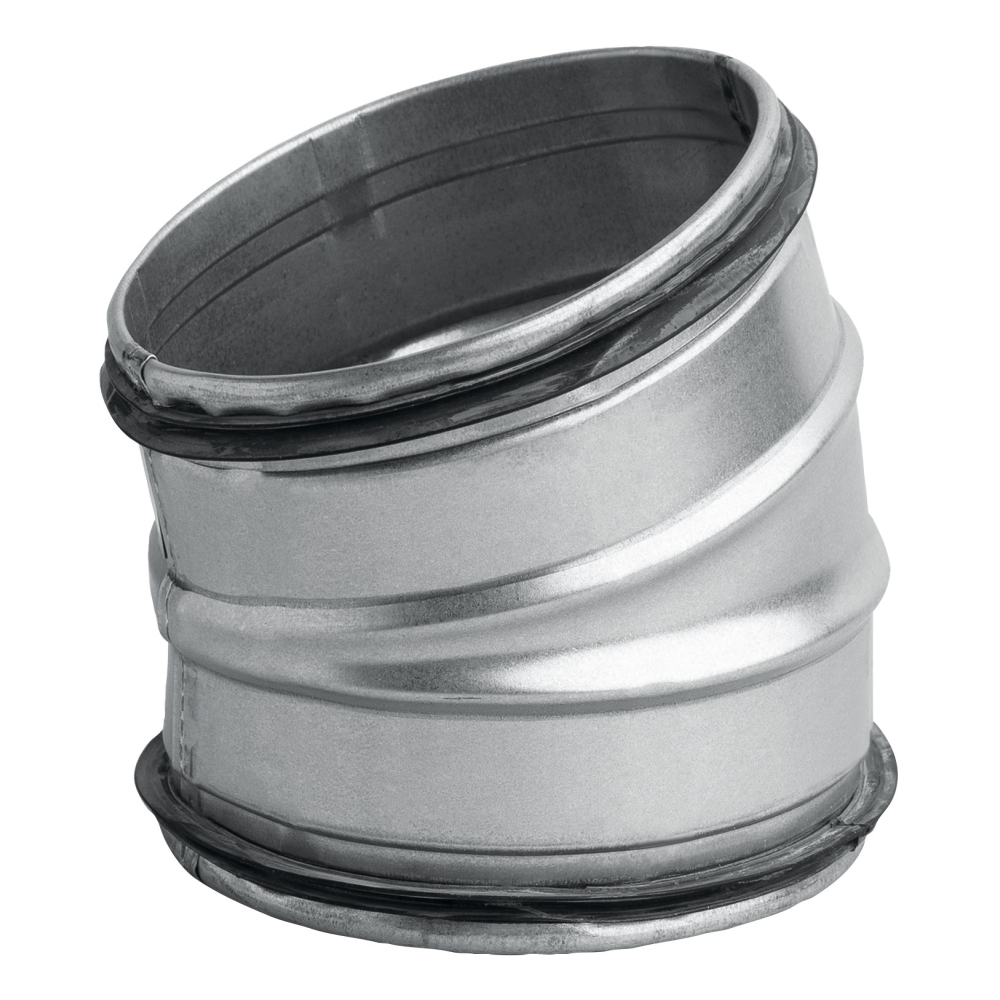 Rørbøjning Galvaniseret 15° 100mm Sølv Fresh