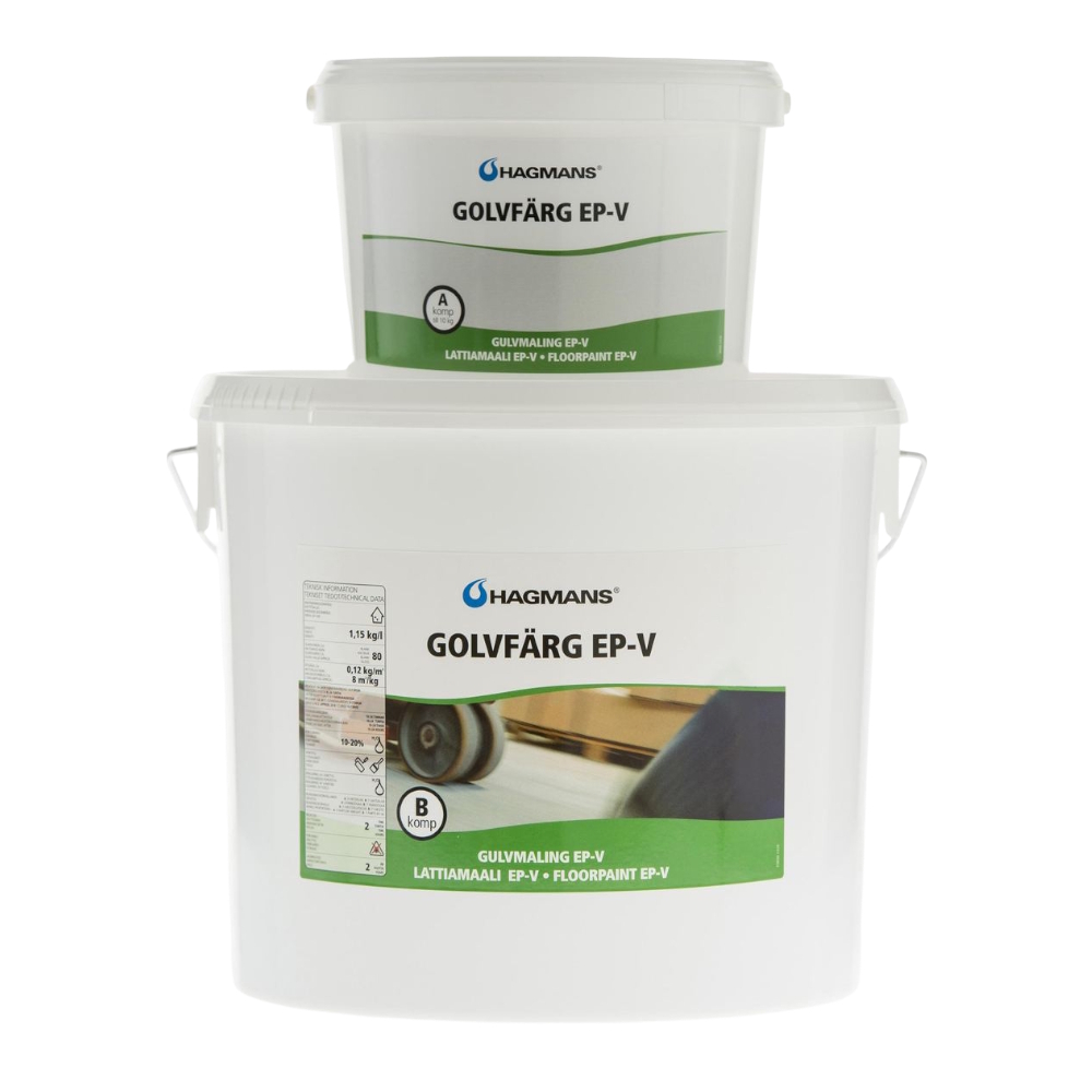To-Komponent Gulvmaling EP-V 10kg 5005 Grå Blå Hagmans
